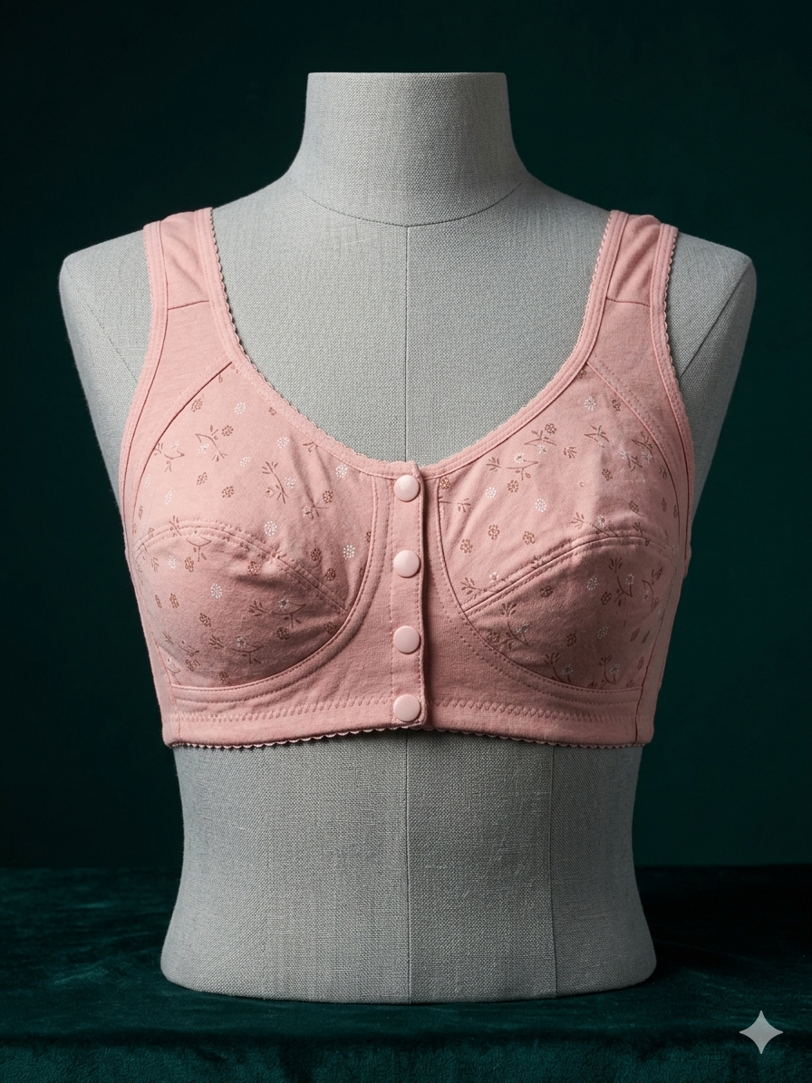 Comfortelle ||Elegant Front Open || Cotton Comfort Bra