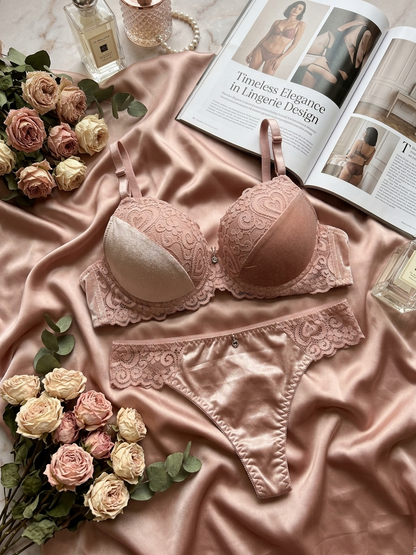 Velvet Eclipse || Moonlight Bra & Panty Set || Removable Strap