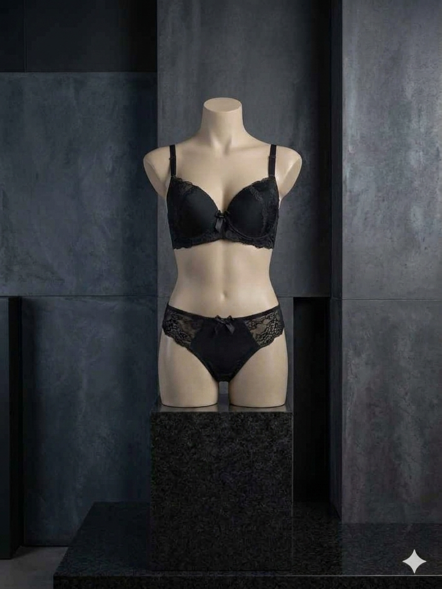 Blush Royale || Lace Push-Up Bra & Bikini Panty Set
