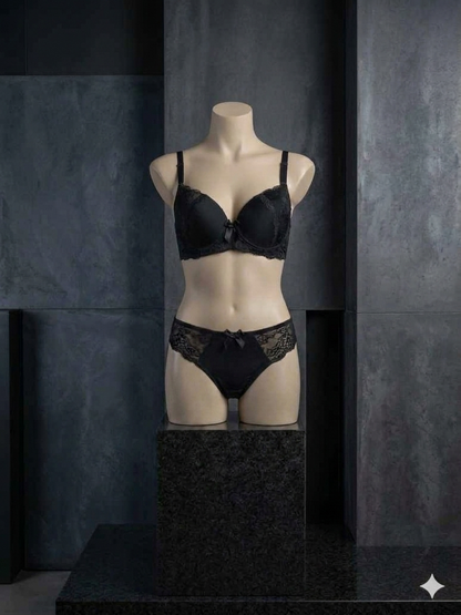 Blush Royale || Lace Push-Up Bra & Bikini Panty Set