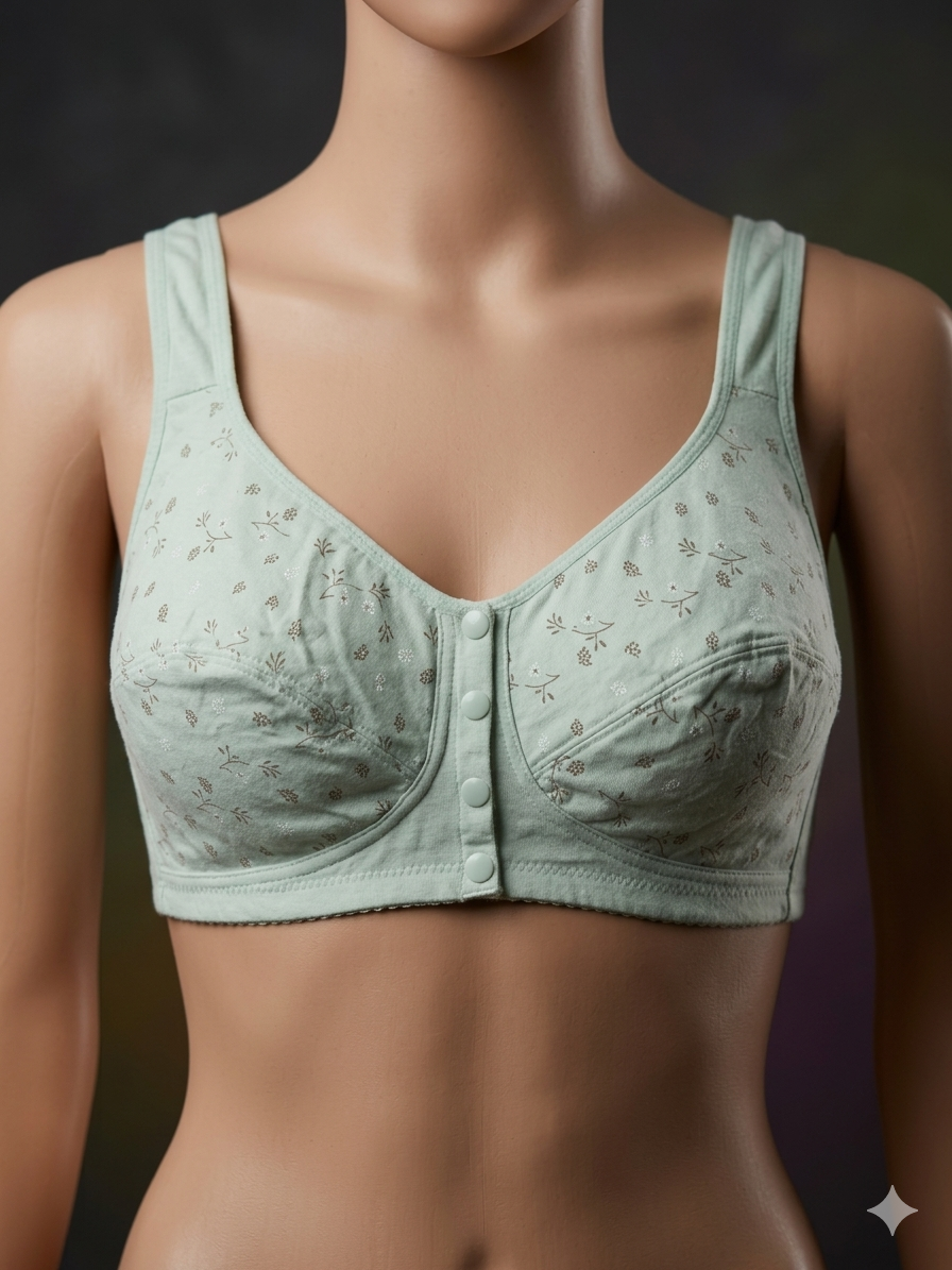 Comfortelle ||Elegant Front Open || Cotton Comfort Bra